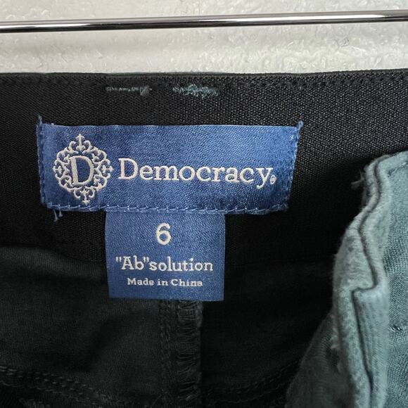 Democracy Women's Size 6 "Ab"solution® Colored Ankle Skimmer Pants Teal Blue - Picture 3 of 9
